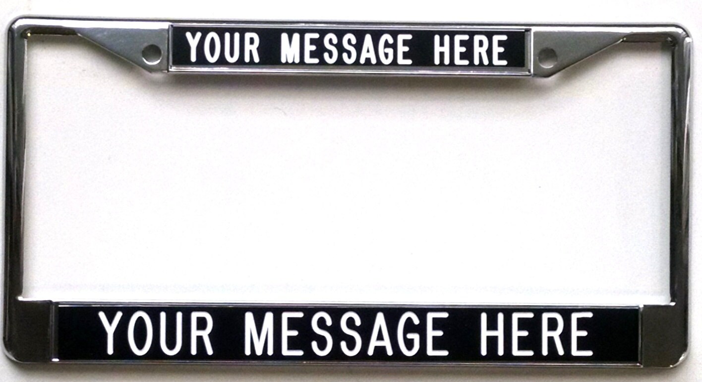 Personalized License Plate Frame by allaboutsigns on Etsy