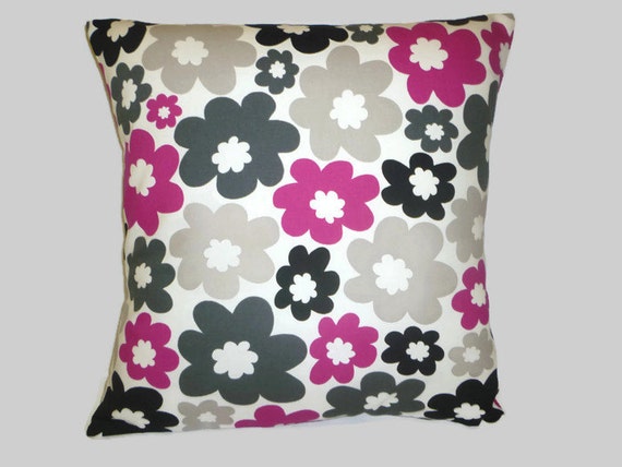 Pillow Color choices Fuschia Pink Designer Cushion Cover Throw