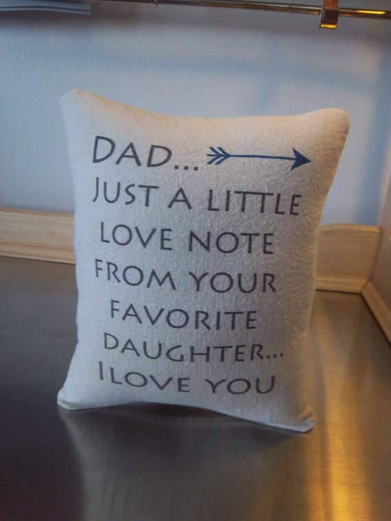 Dad gift from daughter pillow best father gift from daughter