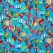 Hot Air Balloons on Blue Background, Seashells, Birds, Footballs, Soccer Balls - 18" Square Cloth Napkins - - Set of 4 - Handmade