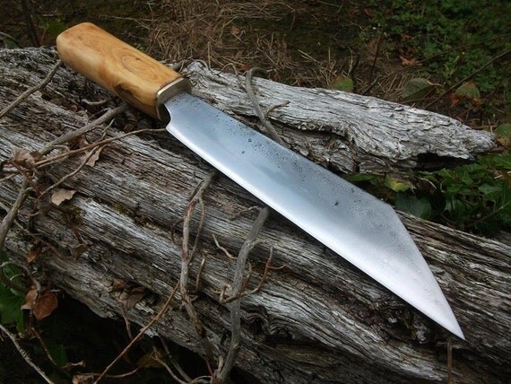 Custom Deluxe Hand Forged Seax Scramasax by MountainKingForge