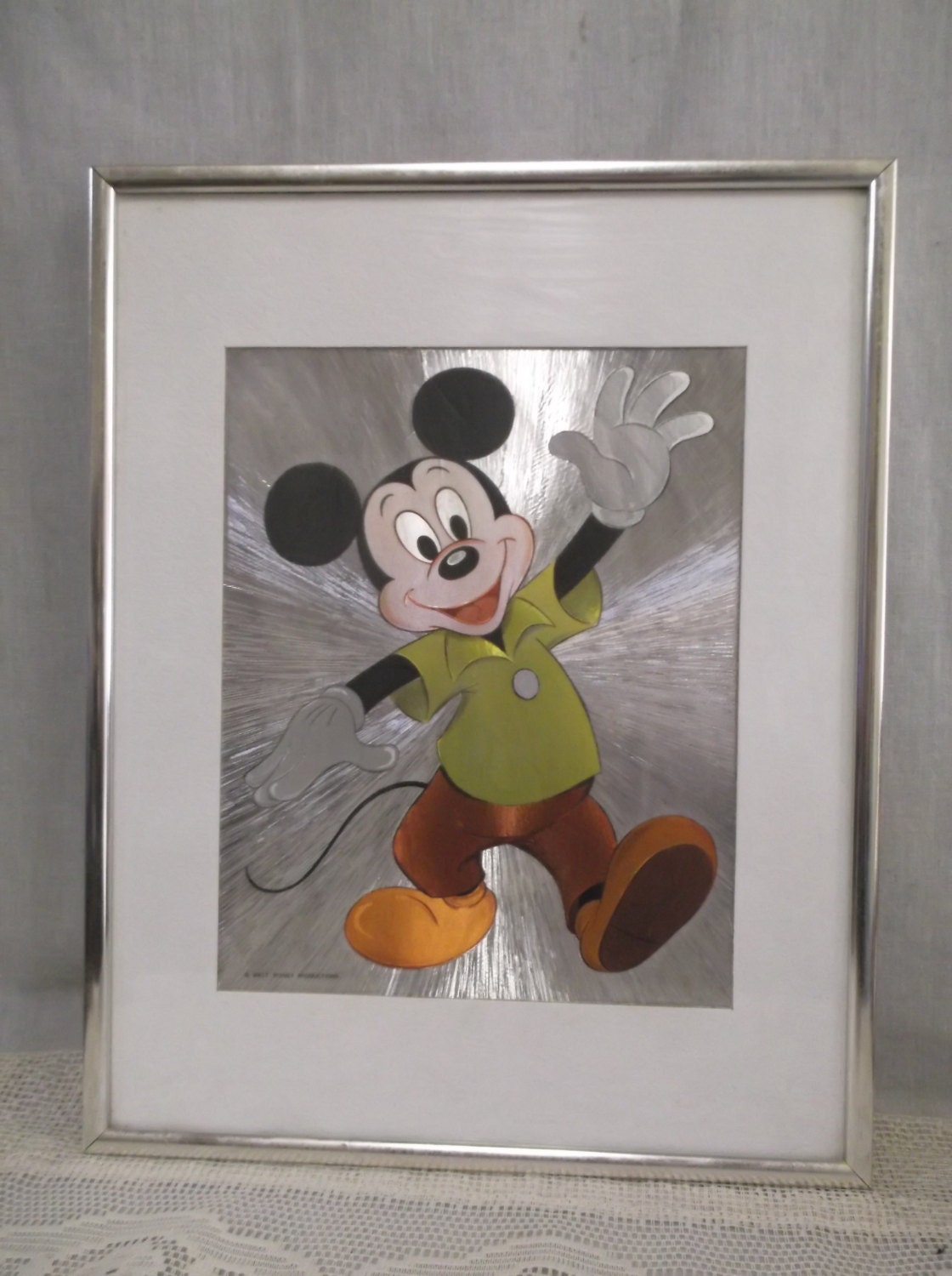 Mickey Mouse Disney Foil Art Print Framed