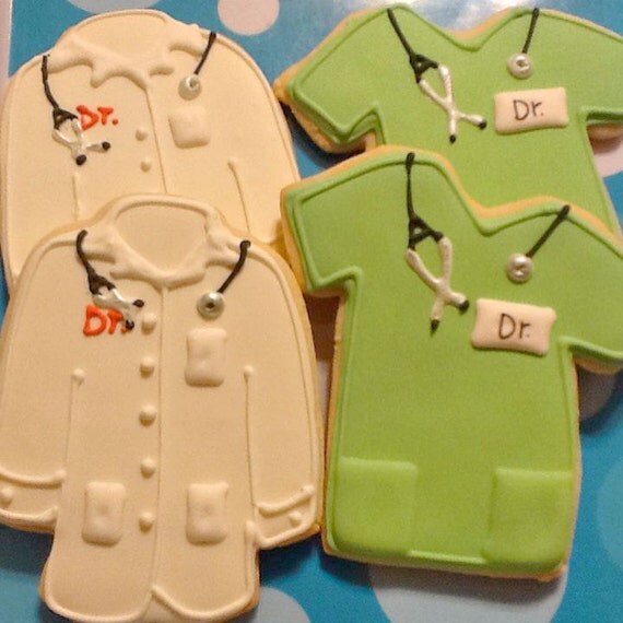 Lab Coat sugar cookies