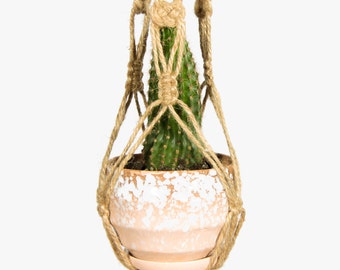 Macrame Plant Hanger ~ Jute Hanging Planter ~ Suspension Macrame ~ Pot Plant Holder ~ Rustic Home Decor ~ Pot Hanger ~ Plant Hanging