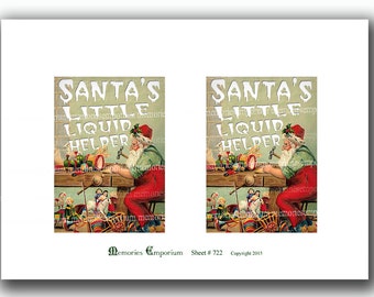 Funny christmas wine bottle labels