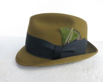 Vintage Portis Fedora Size 6 7/8 Silver Beaver XXX Quality