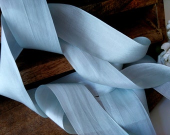 soft light blue silk ribbon , rustic wedding, romantic, beautiful