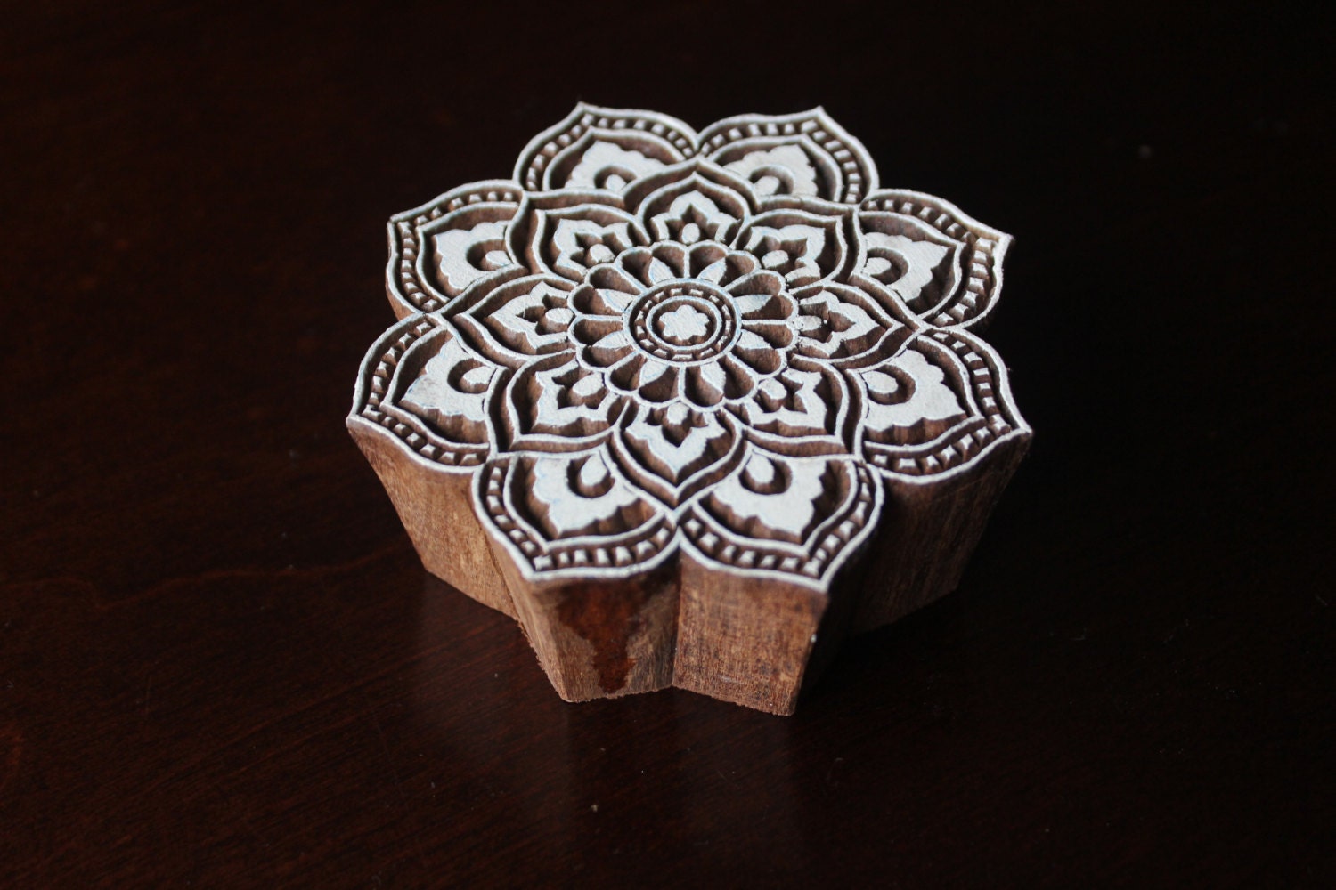 Indian Wood Block Stamp Tjaps Hand Carved stamp Pottery