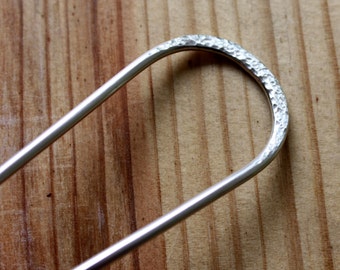 Metal Hair Fork - Any Size Nickel Silver Hair Fork - Long Hair Accessory - German Silver - French Twist - Haarstab Metall - Minimalist Style