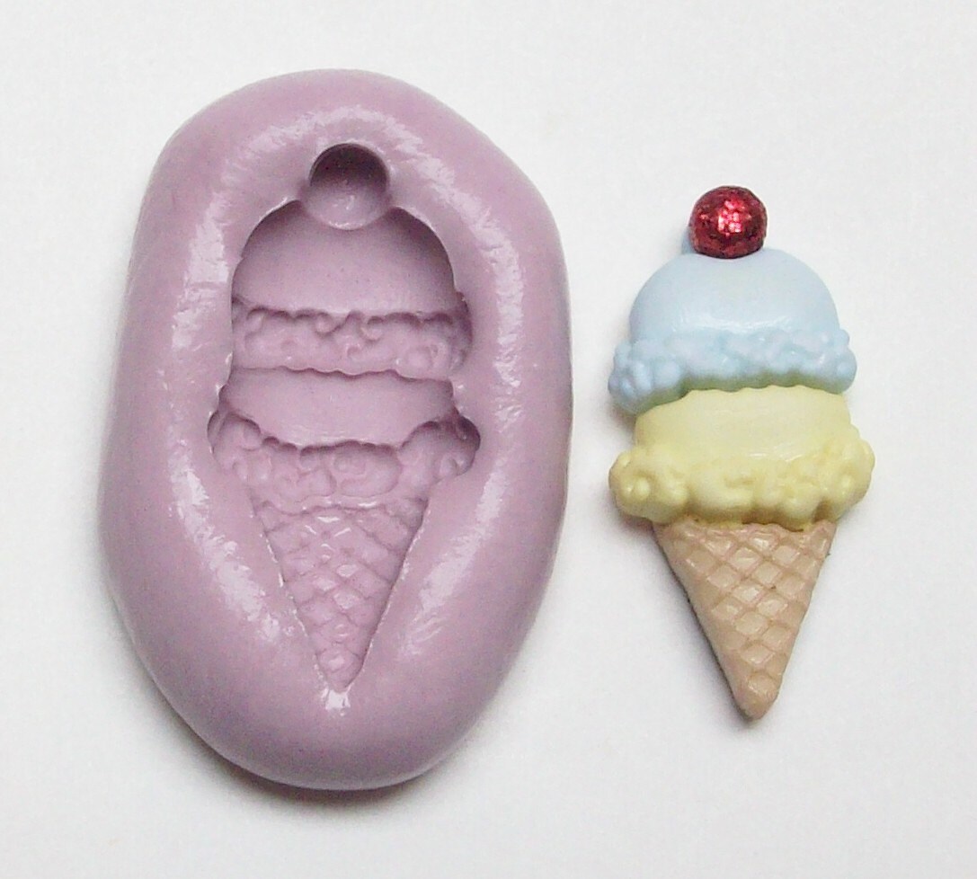 Ice cream cone Mold 309 silicone mold craft mold