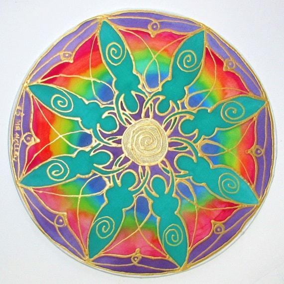 Rainbow goddess mandala artspiritual gifts gifts for her