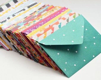 Assorted Mini Cards // Blank Cards // Gift Card Envelopes // Enclosure Cards // Love Notes // Advice Cards // Patterned Envelopes // Favors