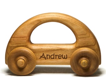 Wooden Toy Car, Wood Car, Toddler Toy Car, Personalized Gift Toy for Babies, Toddlers and Preschool
