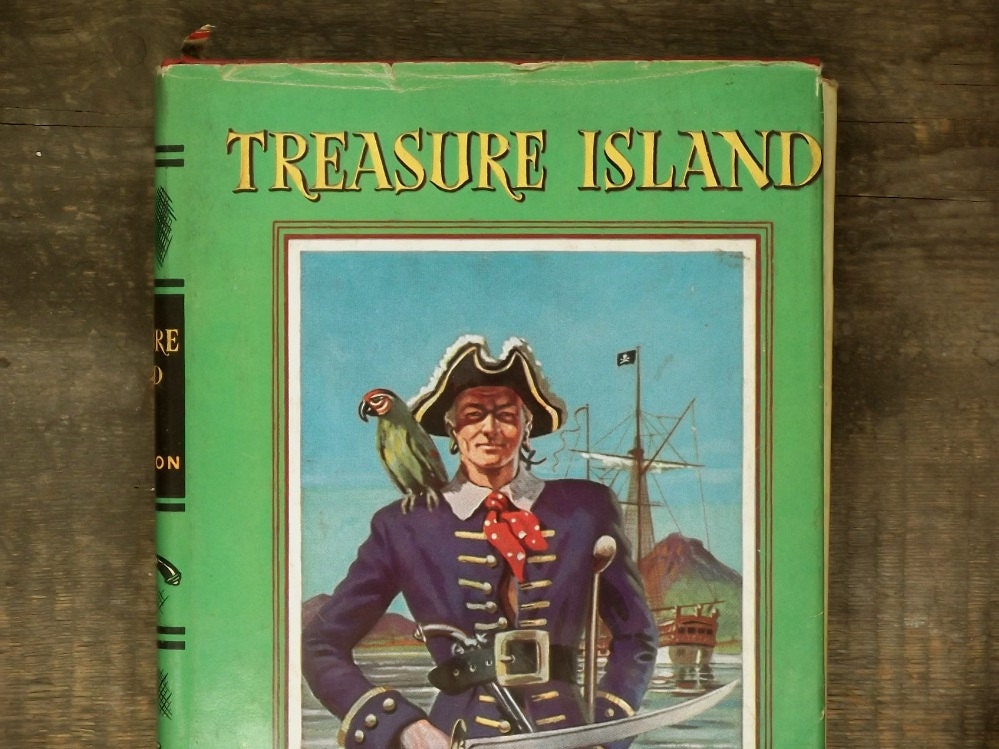 Treasure Island Vintage Book By Robert Louis Stevenson