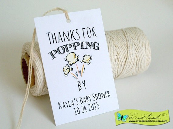 Printable Thanks for Popping By Tags, DIY Popcorn Thank You Gift Tags ... Printable Thanks for Popping By Tags, DIY Popcorn Thank You Gift Tags ...