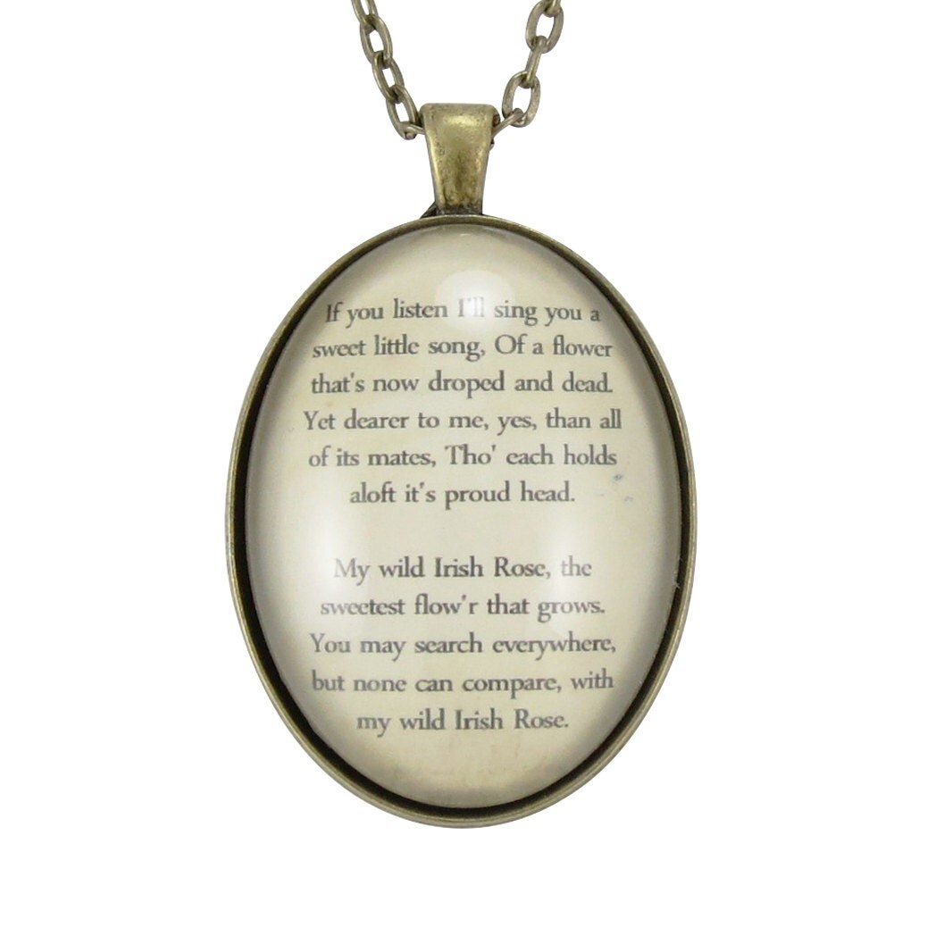 Custom Poem Necklace Personalized Pendant For Song Lyrics Or