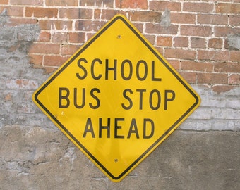 unique bus stop sign related items etsy