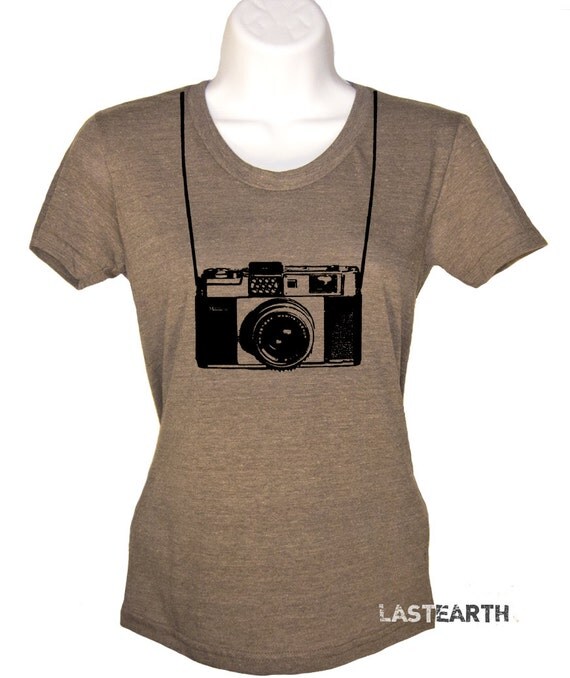 Camera T Shirt Funny Tshirts Womens Graphic Tees Vintage Shirt
