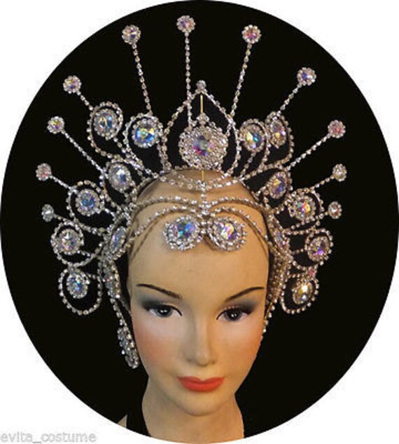 Crystal Showgirl Drag Queen Pageant Headdress