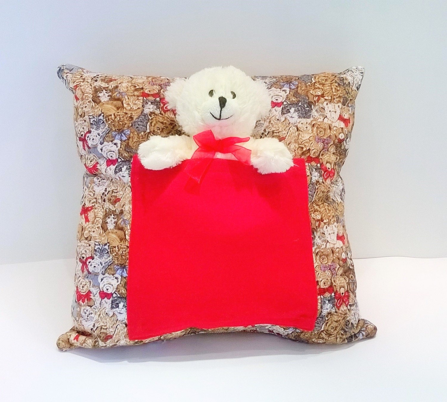 teddy bear back support cushion