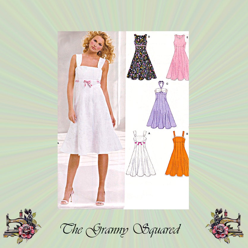 Aline Sundress Pattern with Princess Seams Empire Waist