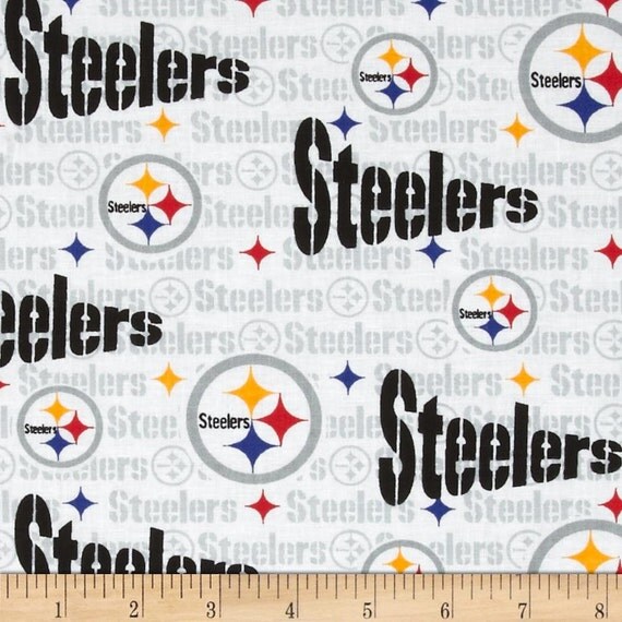 NFL Pittsburgh Steelers Logo Cotton Fabric from Fabric