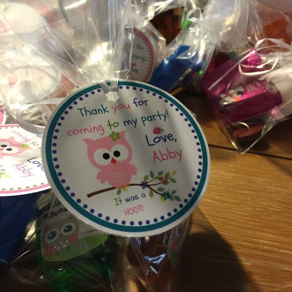 Owl party favor tags/owl tags/owl party tags/party favor tags Il_570xn
