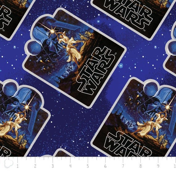 100 Cotton Quilting Star Wars Print Fabric by the by SOFIRETAIL