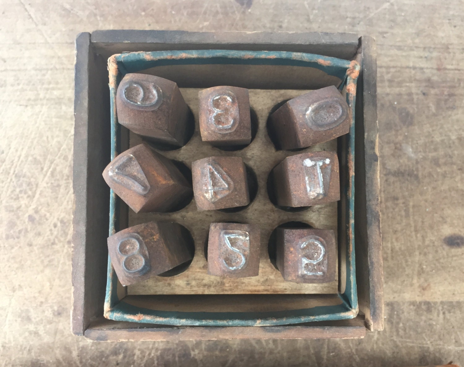 Rustic antique metal stamps from vintagewall on Etsy Studio