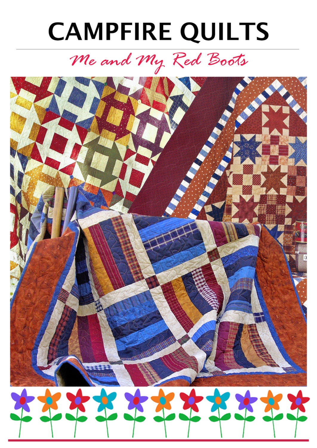 Campfire Quilts PDF Quilt Pattern 3 Quilts by TheRedBootQuiltCo