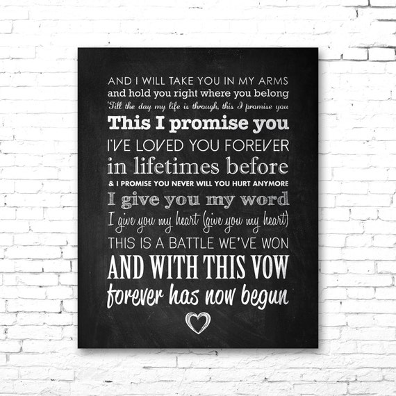 N SYNC This I Promise You PRINTABLE Song Lyrics