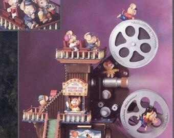 Sale Lighted illuminated Multi Action Mice Musical Enesco Paramouse Hooray For Hollywood Replica Antique Movie Projector Animated