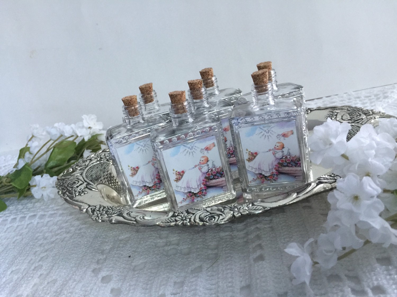 Holy Water Bottles decor bottler Baptism favors holy water