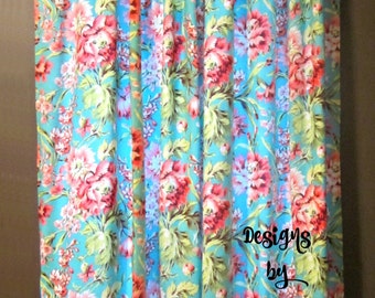 84" Curtain Panels, Drape Panels, Drapes, Floral Curtains, Floral Drapes,