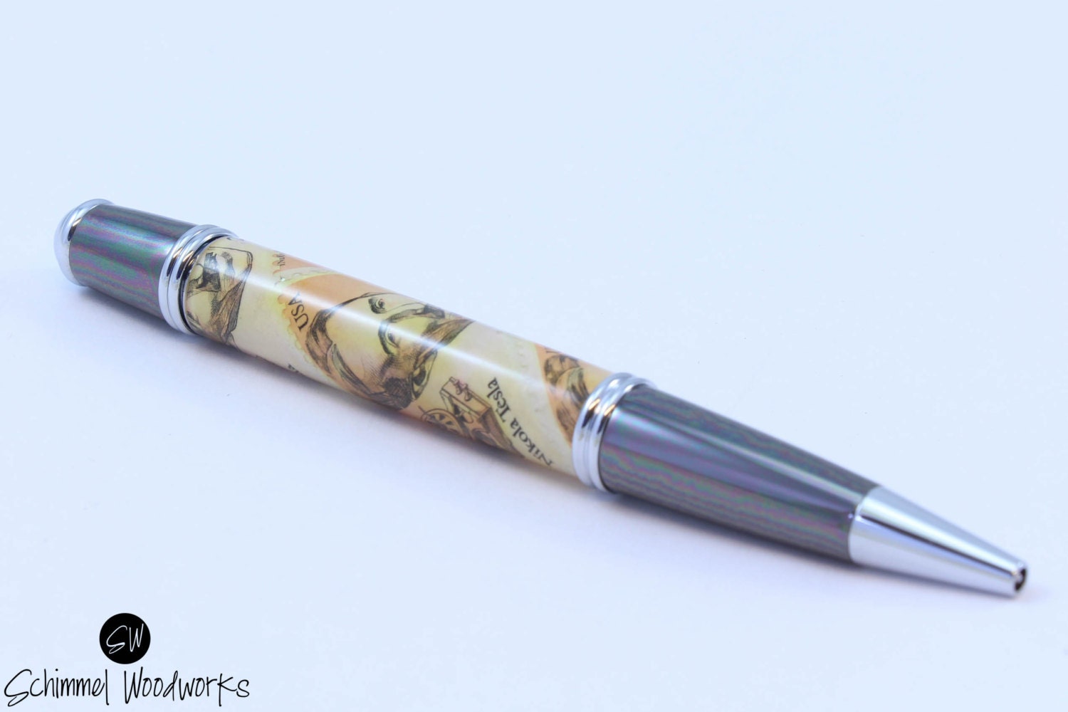 Banker II. Handmade Schimmel pen! Made with Nikola Tesla and