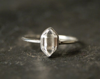 Little Herkimer Diamond Ring in Sterling Silver