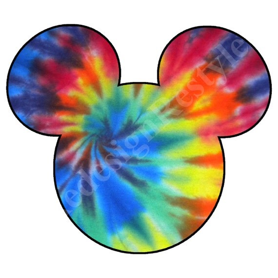 tie dye mickey mouse plush