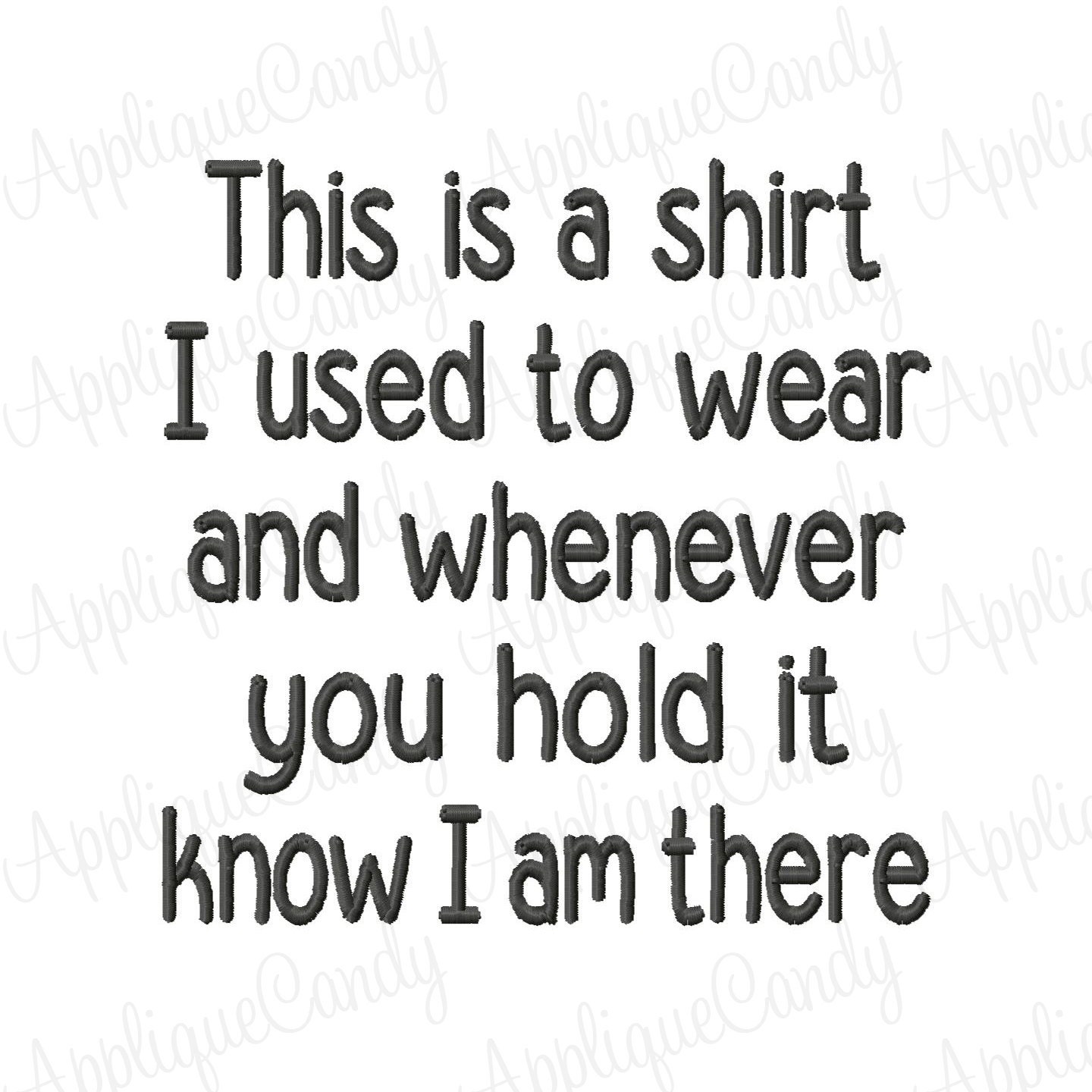 This is a shirt I used to wear and whenever you by AppliqueCandy