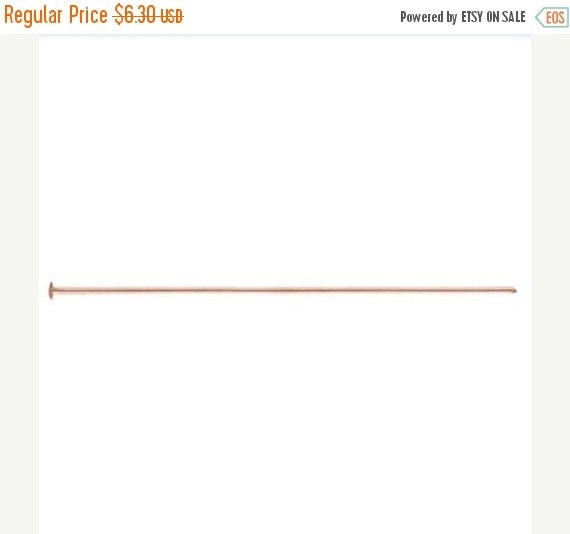 14k Rose Gold Flled 24 Gauge 1 Head Pns 20pcs - Etsy