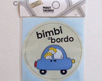 Bimbi a bordo biondi - Boys on board blonde - Italian or English version - Baby on board