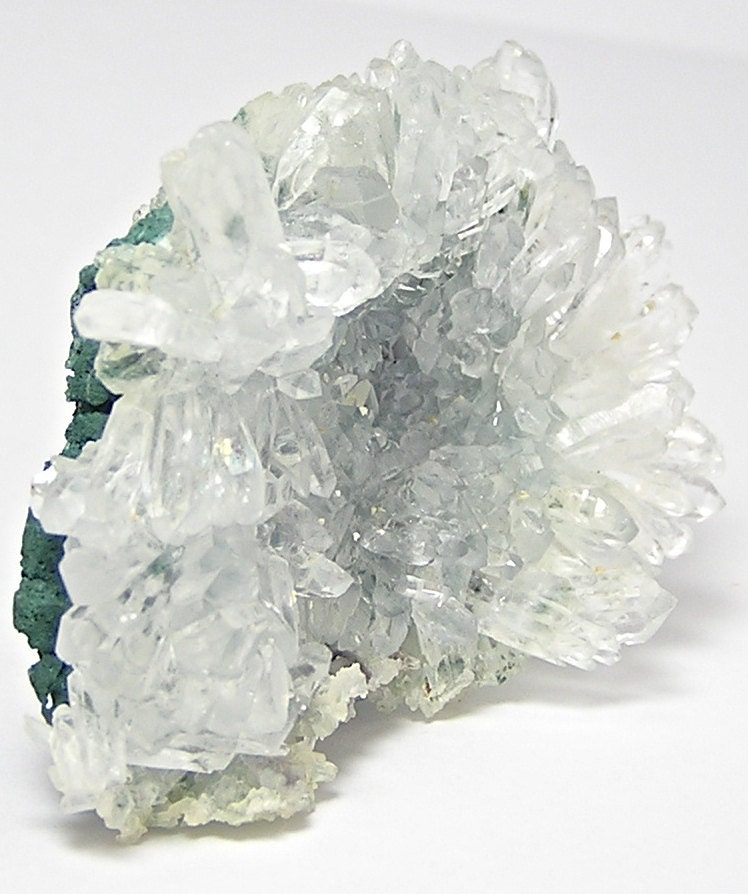 Reserved for JW Quartz Rock Crystal Flower on Green