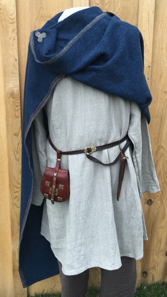 Viking Cloak Wool CloakBlueWool Square Cloak by ThePracticalViking