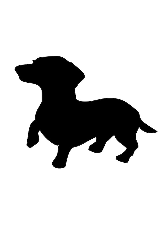 Download Dachshund SVG cutting file for Silhouette and Cricut with EPS