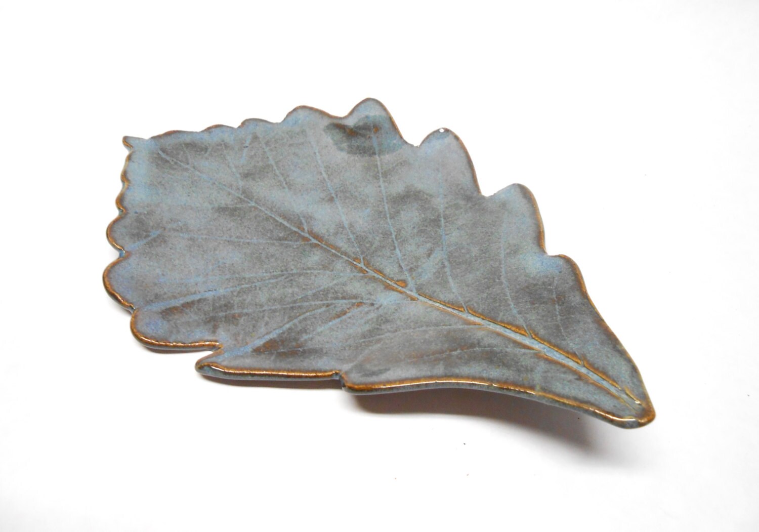 Leaf Spoon Rest Pottery Leaf Dish Ceramic Leaf by PotteryBySaleek