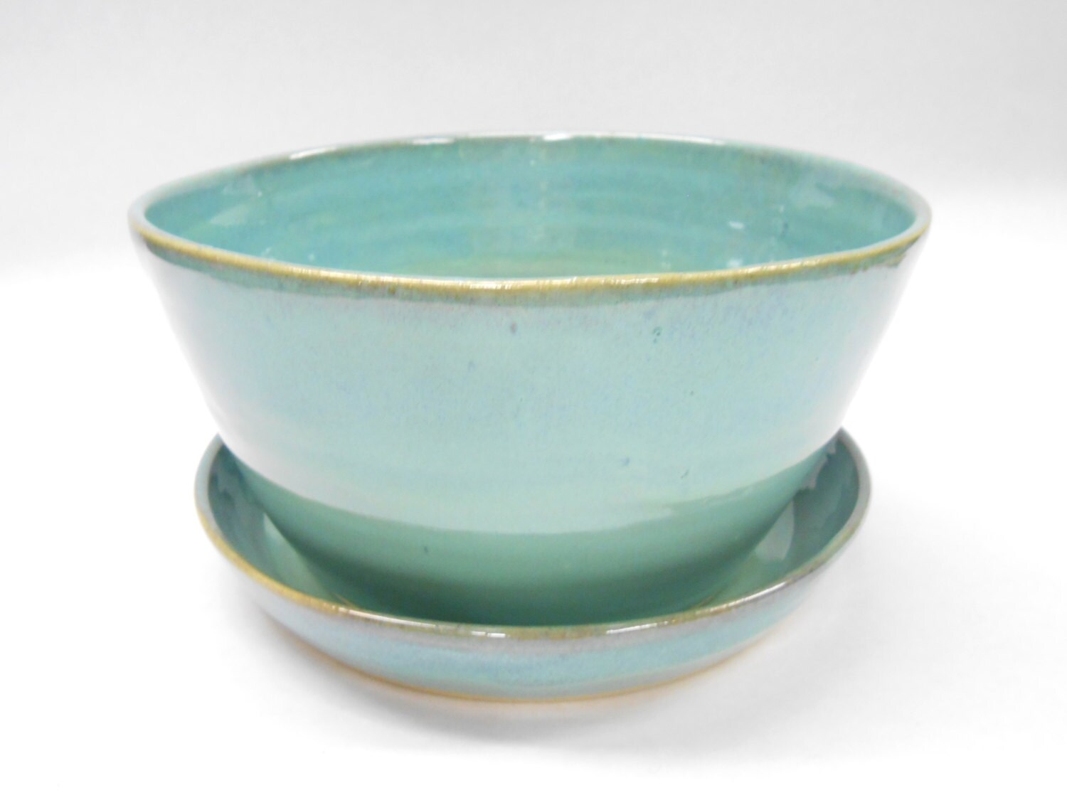 Ceramic Planter and Plate Planter with Plate and Drainage