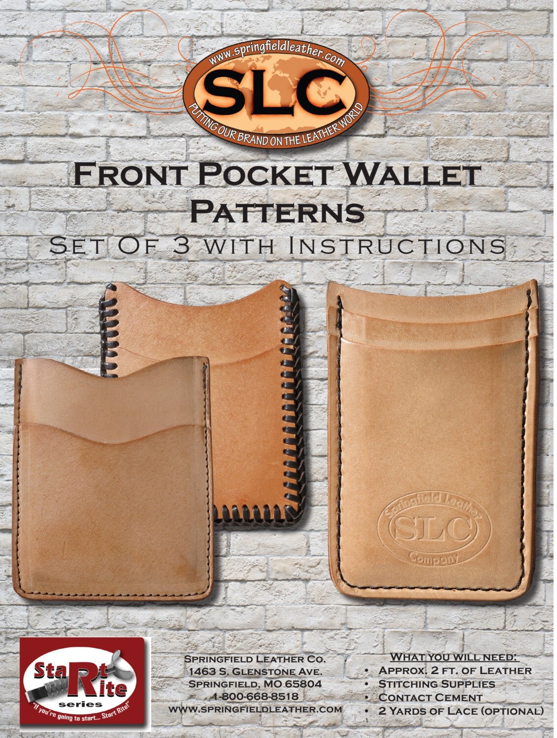 Front Pocket Minimalist Wallet Pack Pattern / Instructions