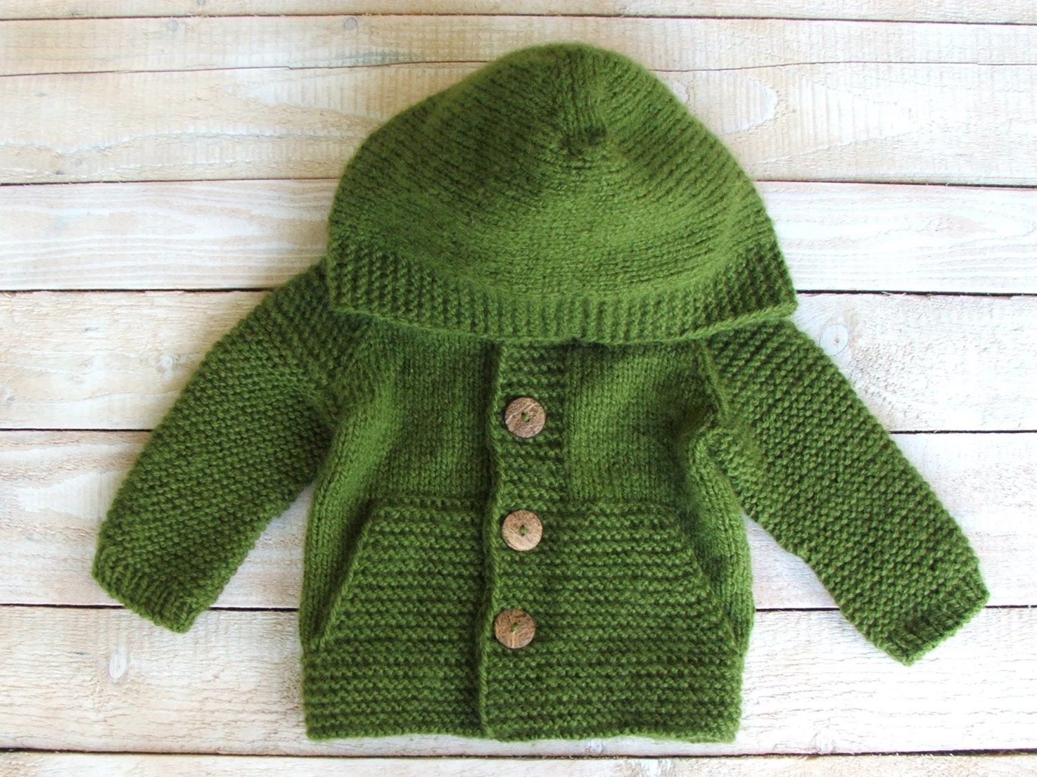 Hooded Boys Sweater Baby Boy Clothes Toddler Boys Green