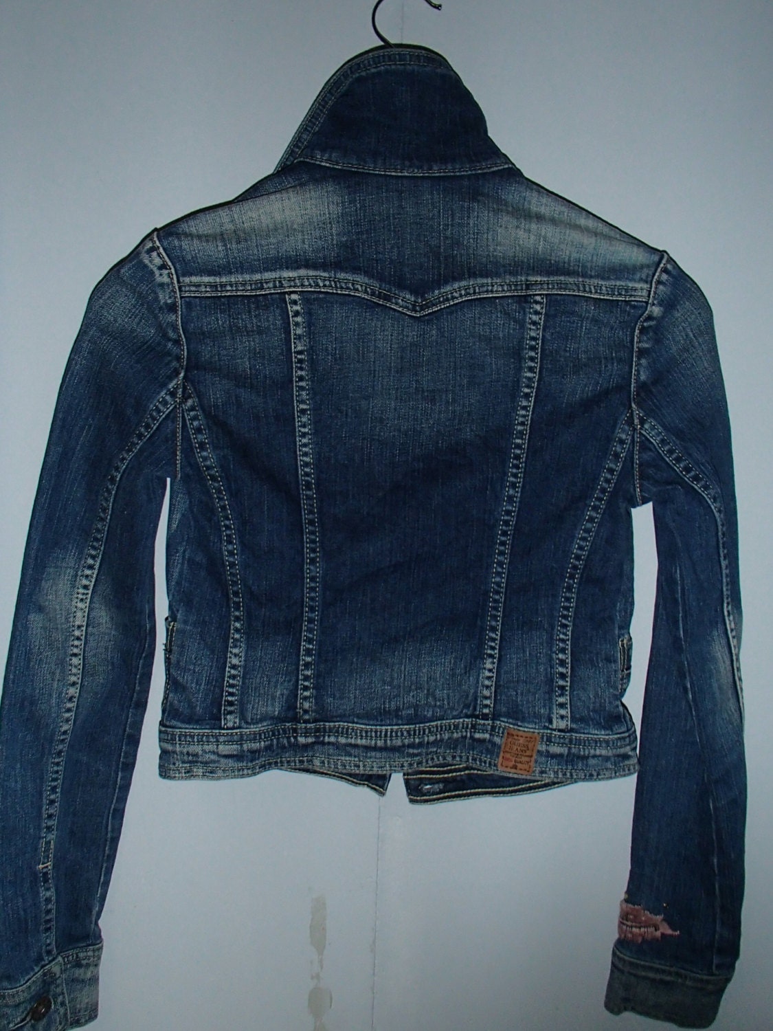 VINTAGE GUESS JEANS/ Jacket Red Label /Distressed Faded