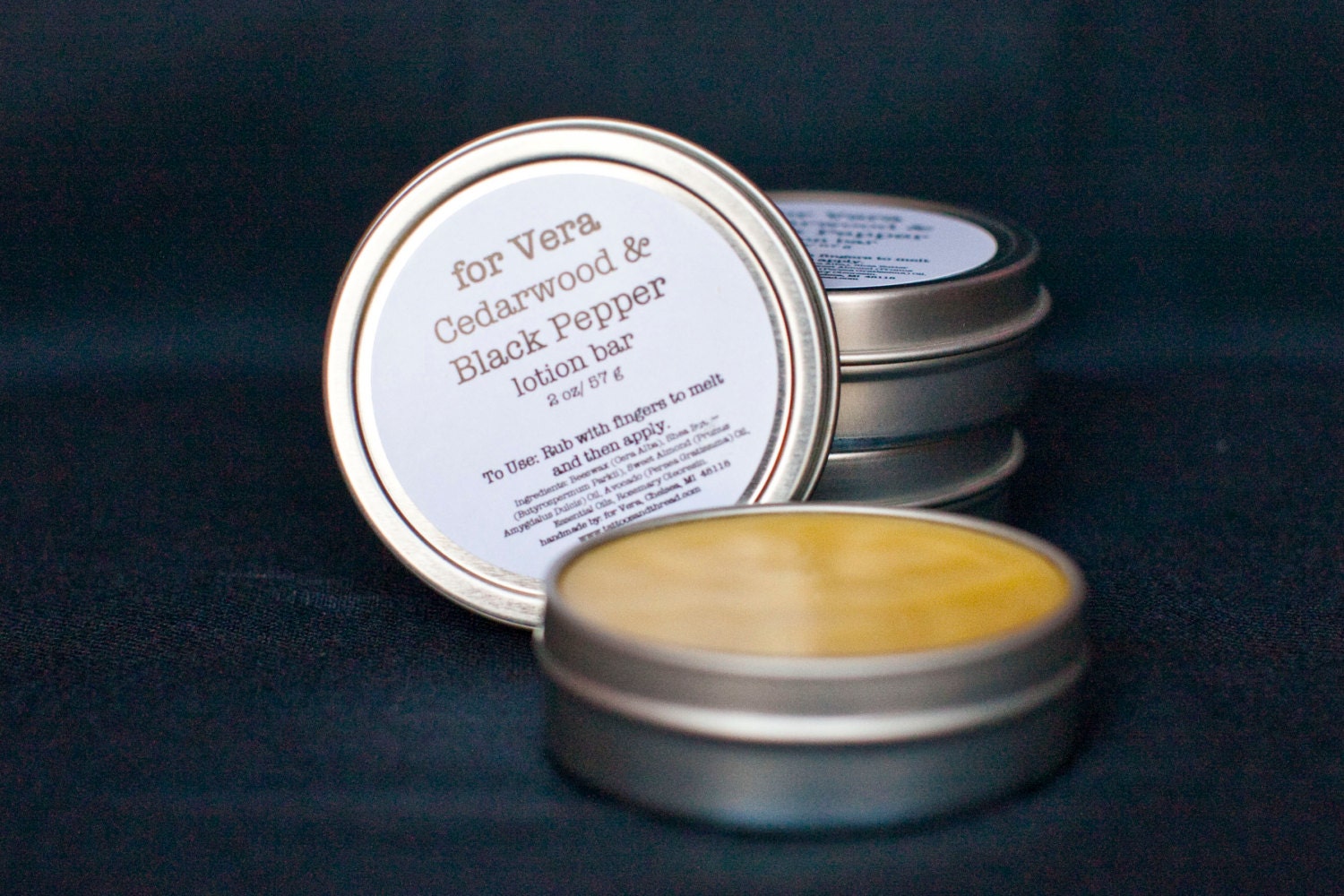 Cedarwood & Black Pepper Lotion Bar