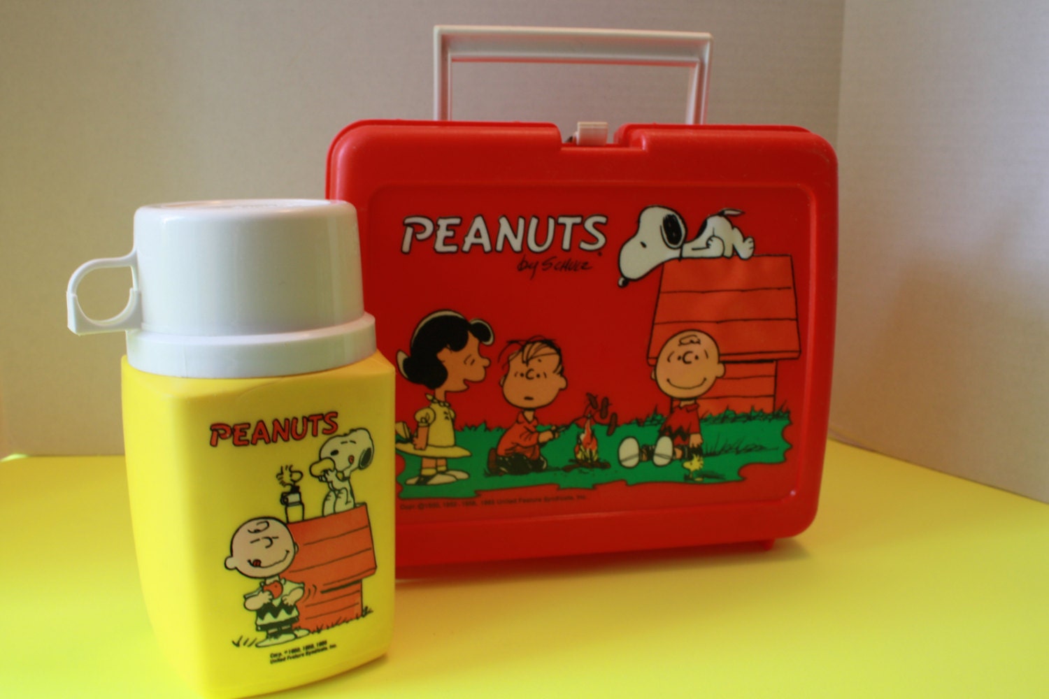 Peanut Lunch Box and Thermos 1965 by United by VintagebyViola
